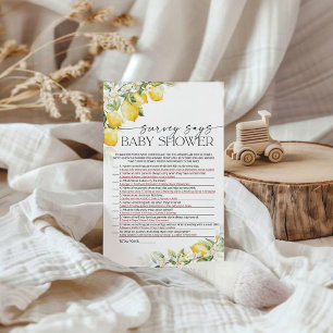 L'Enquête Sur Le Baby shower Citré Dit Carte De Je