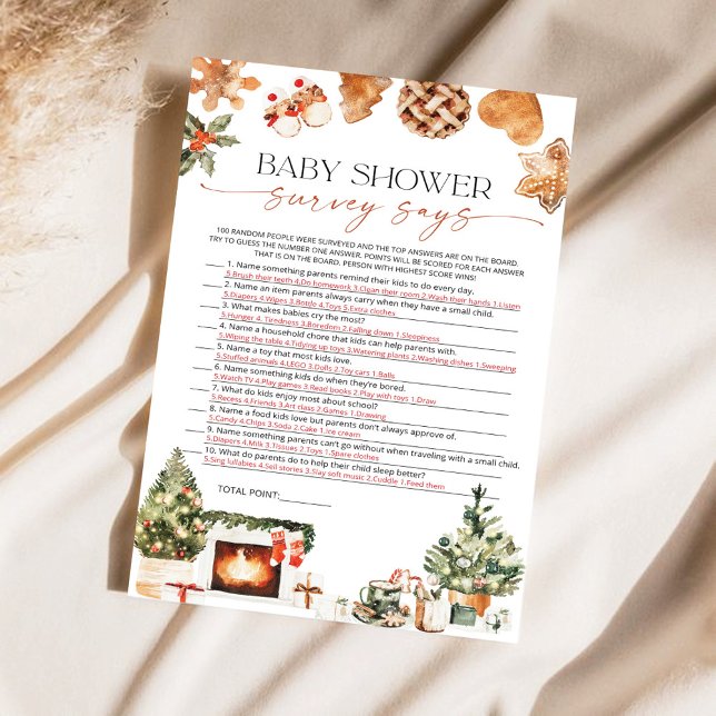 L'Enquête sur les Baby showers d'hiver dit carte d (Créateur téléchargé)