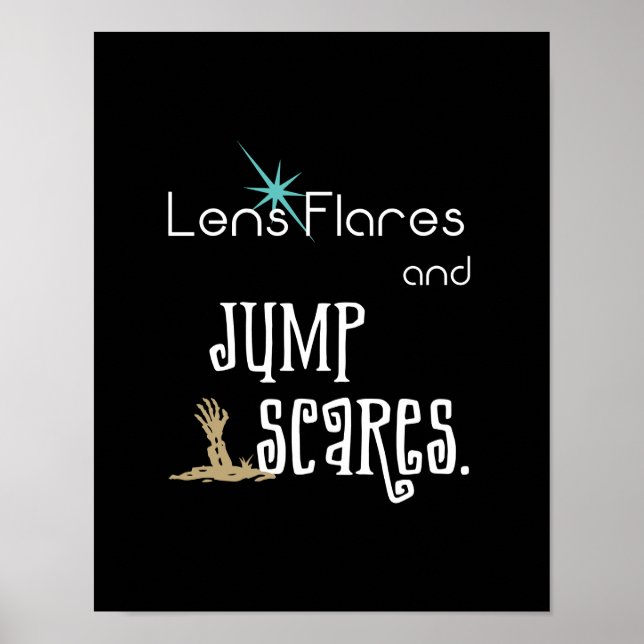 Lens Flares et Jump Scares film humour Poster (Devant)