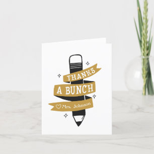 L'Enseignant Remercie Un Groupe De Cartes de remer