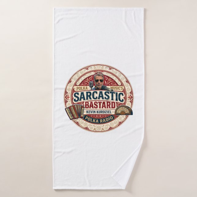 L'ensemble de serviettes Sarcastic Bastard (Serviette de bain)
