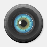 Lentille d'oeil bleu Aimant frigorifique personnal