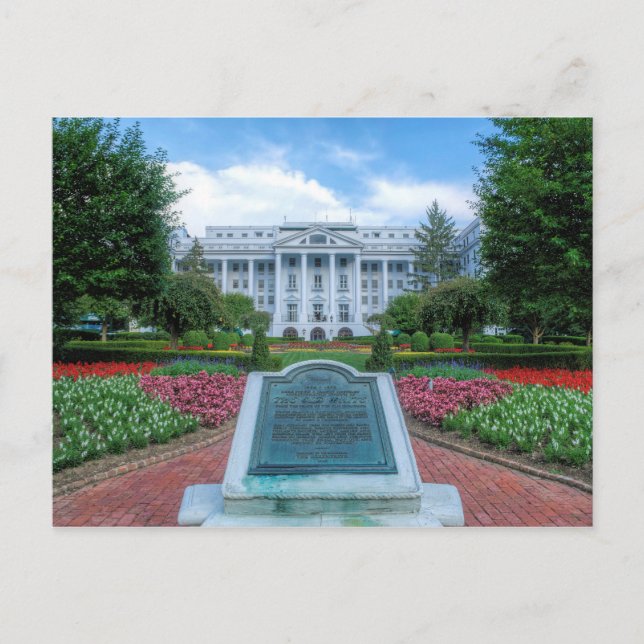 L'entrée nord de la carte postale Greenbrier (Devant)