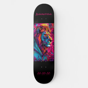 Leo Astrologie Grafitti Skateboard personnalisé