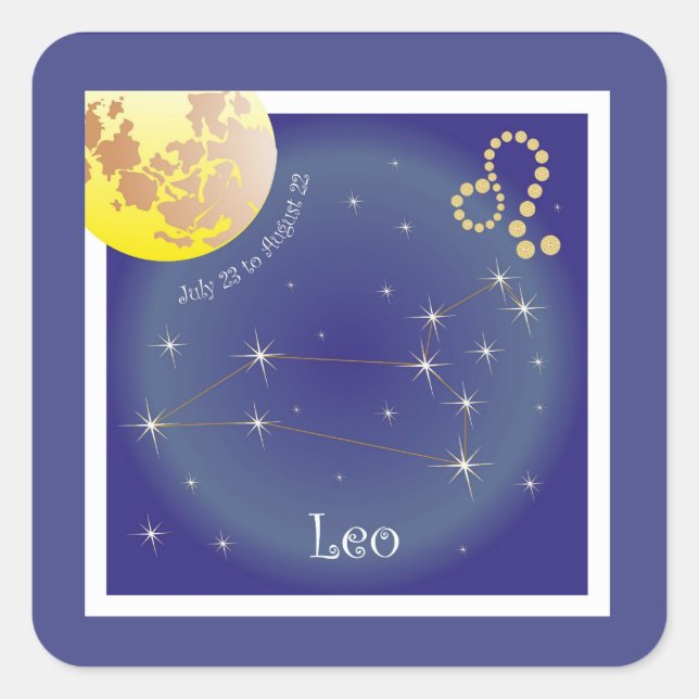 Leo July 23 à août 22 autocollants (Devant)