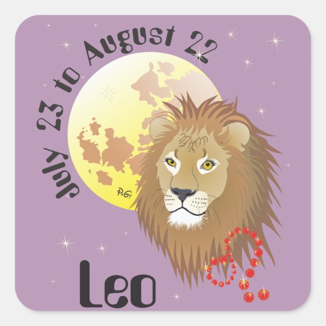 Leo July 23 à août 22 Stickers (Devant)