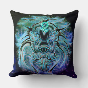 leo le lion coussin zodiaque