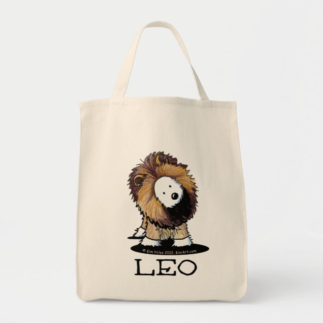 LEO Lion Westie Sac d'alimentation Fourre-tout (Devant)