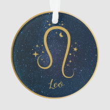 Leo Lion zodiac or symbole étoiles ciel personnali