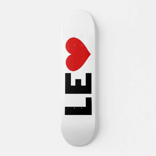 Leo Love Skateboard (Devant)