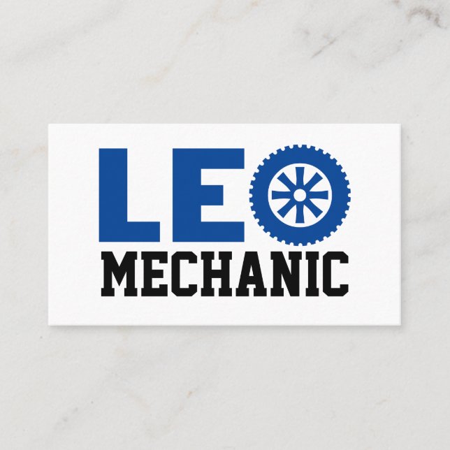 Leo Mechanic Carte de visite (Devant)