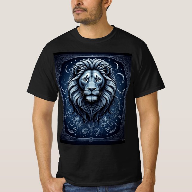 Léo Stellaire : T-Shirt Lion Céleste (Devant)