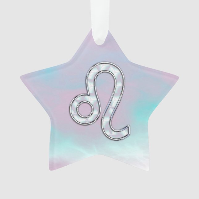 Leo Zodiac Connexion Pastels Style Nacre Imprimer (devant)