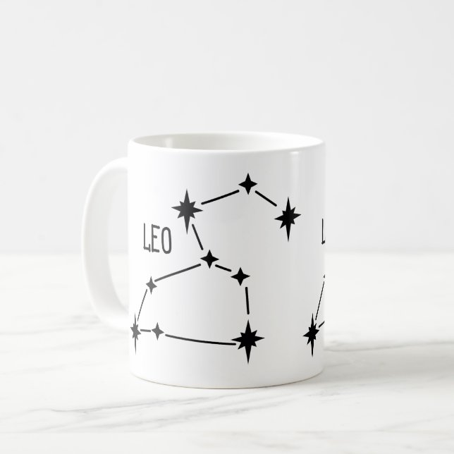 Leo zodiac horoscope cadeau de tasse (Devant gauche)