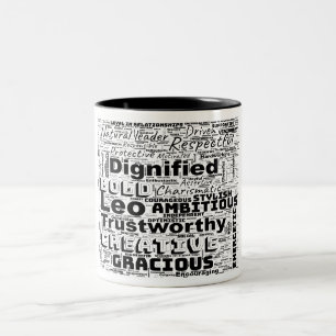 Leo Zodiac Mot Cloud Inspiration Mug