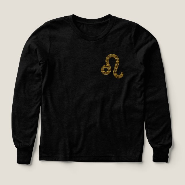 Leo Zodiac - Or tribal (Motif recto)