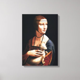 Léonard de Vinci Lady avec enveloppement de toile 