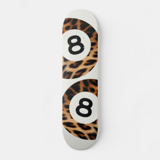 Leopard 8 balle Chic esthétique skateboard Wall Ar