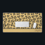Leopard Cheetah Poster de animal Personnalisé Nom<br><div class="desc">Voici un Poster de animal Cheetah Leopard Custom Cursive Name Mat!</div>