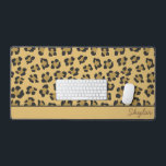 Leopard Cheetah Poster de animal Personnalisé Nom<br><div class="desc">Voici un Poster de animal Cheetah Leopard Custom Cursive Name Mat!</div>