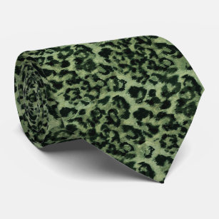 Léopard - cravate imprimé tacheté