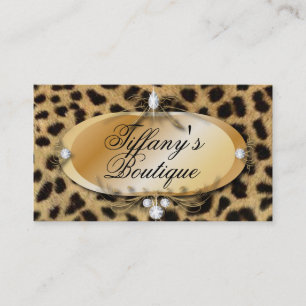 Leopard de luxe PrintVintage Cartes de visite de m