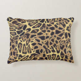 Leopard Grade A Coussin d'accentuation en coton 16