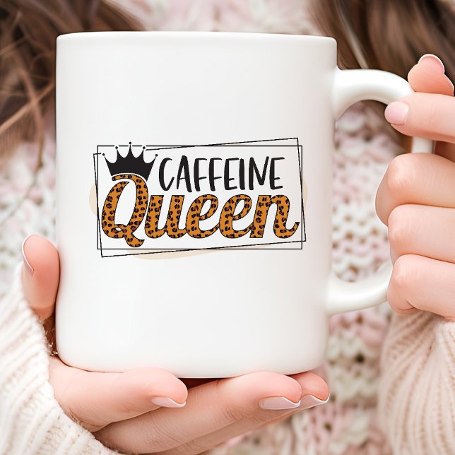 Leopard Motif caféine Queen Coffee Mug (Créateur téléchargé)