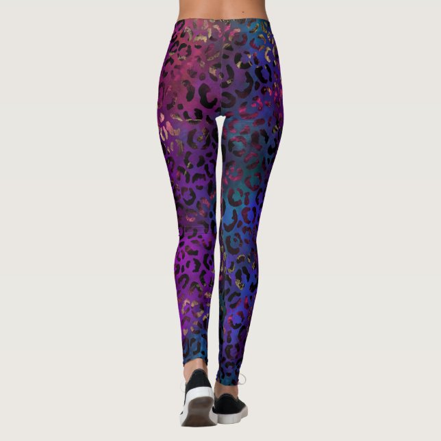 Leopard Paint Series Design 16 Leggings (Dos)