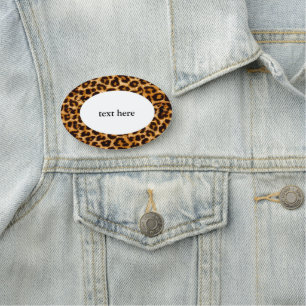 Leopard, papier guépard, étiquette de nom classi