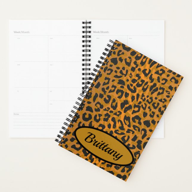 Leopard Poster de animal Art personnalisé (Devant avec enveloppe)