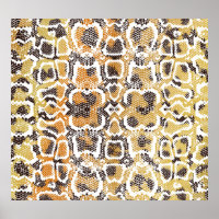 Léopard Snake Poster de animal Texture