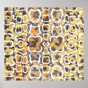 Léopard Snake Poster de animal Texture