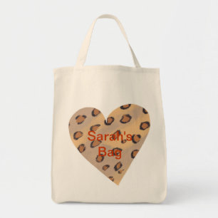 Léopard Spot Coeur Sacs personnalisés