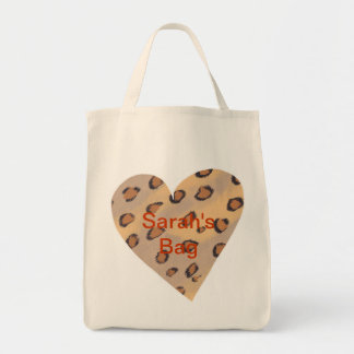 Léopard Spot Coeur Sacs personnalisés
