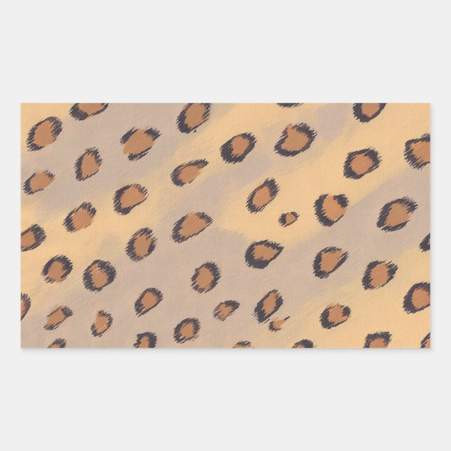 Leopard Spots Peinture Stickers Personnalisés (Devant)