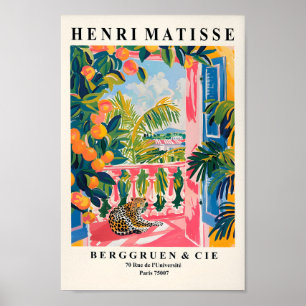 Leopard Sur Balcon, Impression Matisse, Décor De P