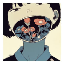 L'Épanouissement du Silence - Affiche d'Art Graphi