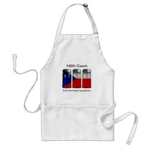 L'épice de drapeau de Czechia cogne le tablier