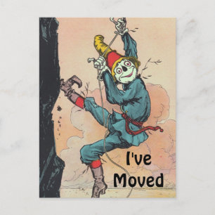 L'épouvantail vintage once de carte postale a