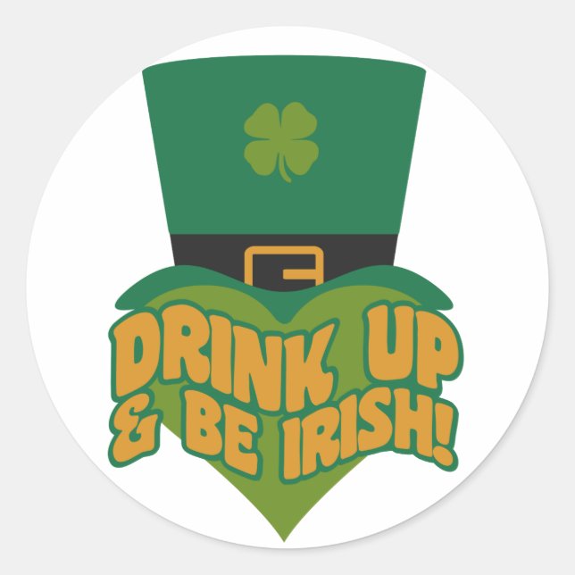 Leprechaun autocollants personnalisés (Devant)
