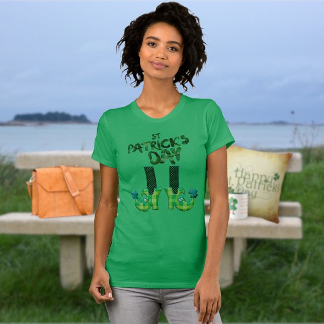 Leprechaun Chaussures T-shirt Saint Patrick's Day (Créateur téléchargé)
