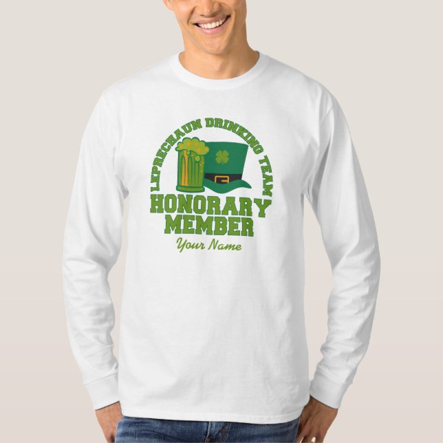 Leprechaun Drinking Team chemises & vestes (Devant)