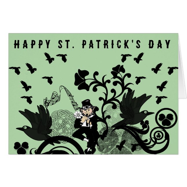 Leprechaun en noir (Devant horizontal)