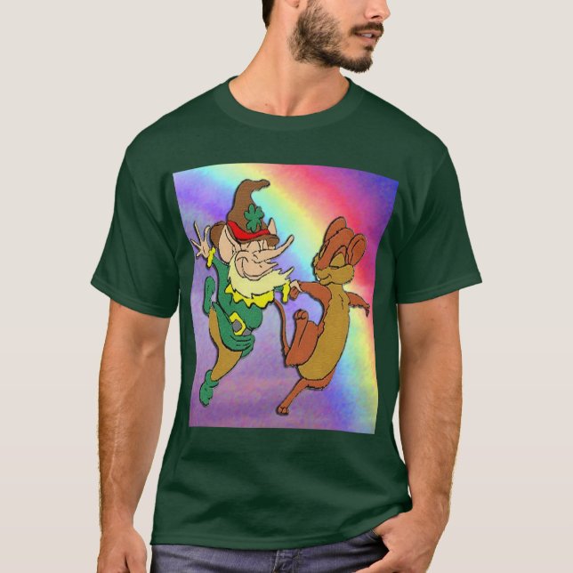 Leprechaun et la danse de la souris avec T-shirt a (Devant)