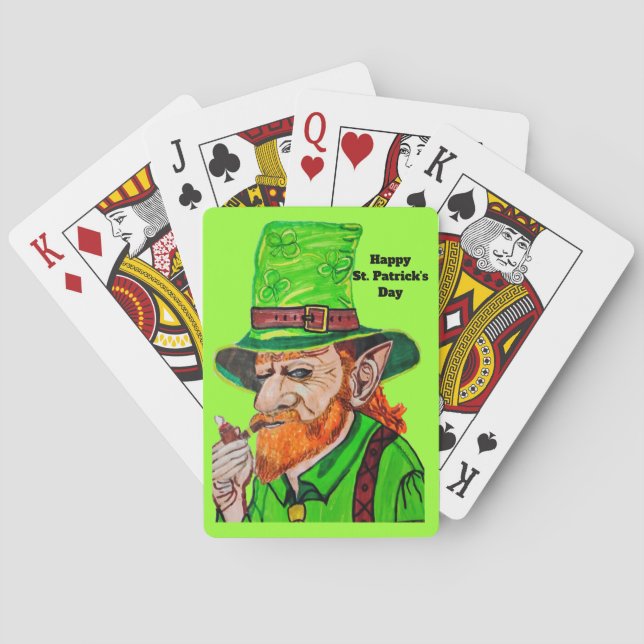 LEPRECHAUN IRLANDAIS cartes à jouer (dos)