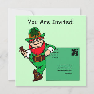 Leprechaun Lean St. Patrick's Day Party Invitation
