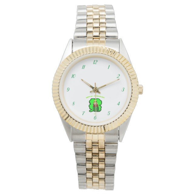 Leprechaun Magic Unisex Montre Bracelet à deux ton (devant)