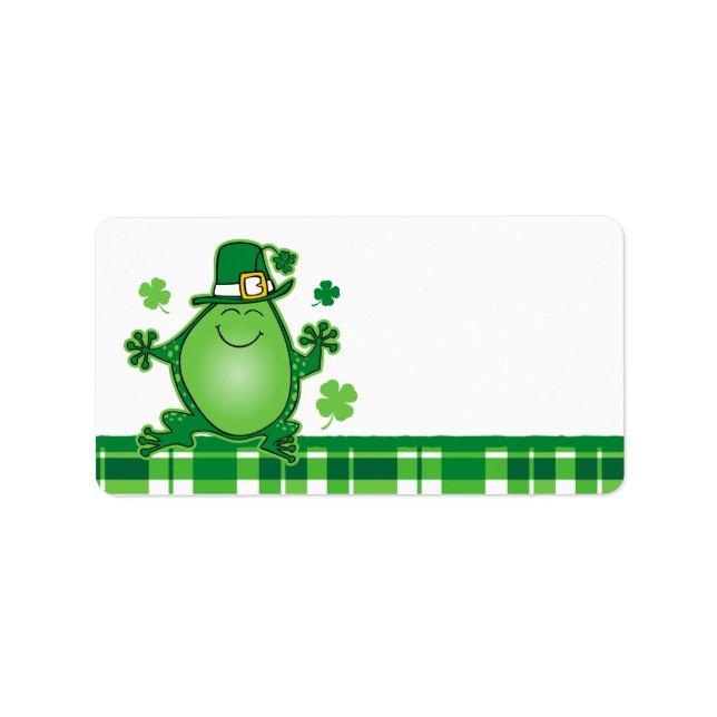 Leprechaun Nom de la grenouille Étiquette de balis (Devant)