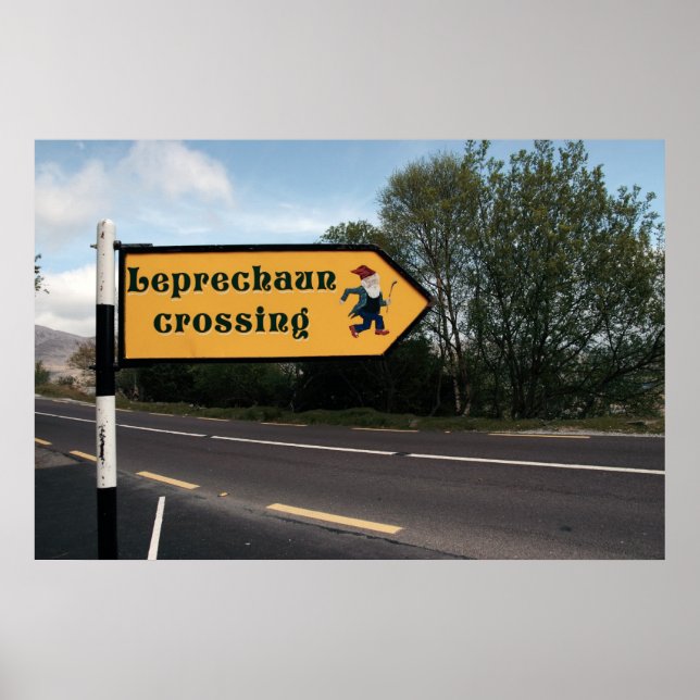 leprechaun sign poster (Devant)